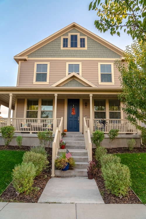 Pathway And Steps Leading To A Double Storey House